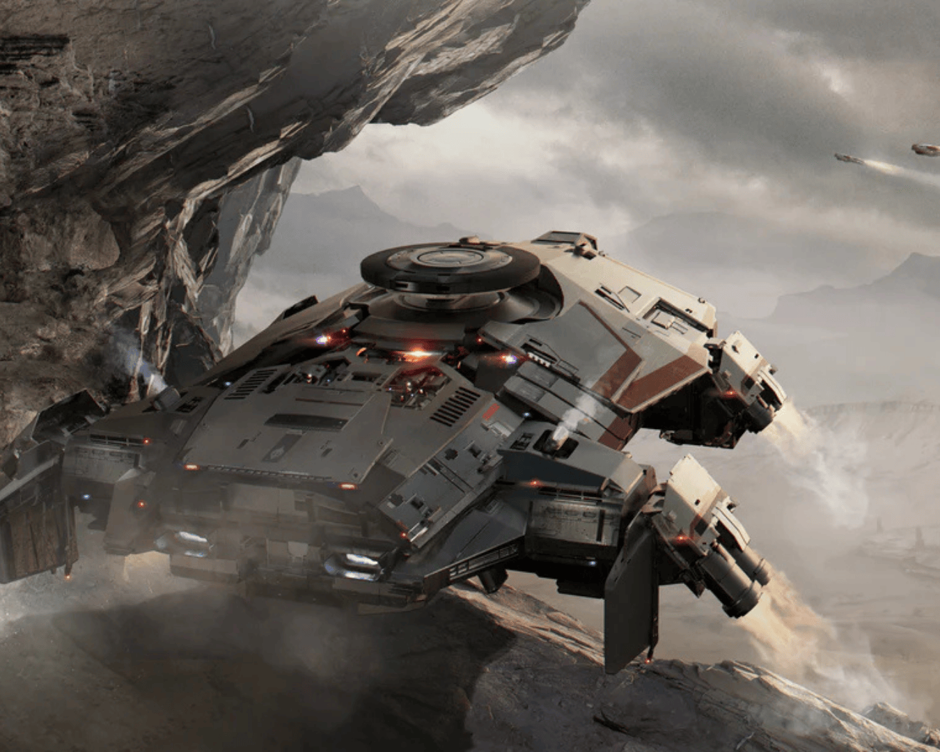 A terrapin scout ship lurking while scanning enemy territory